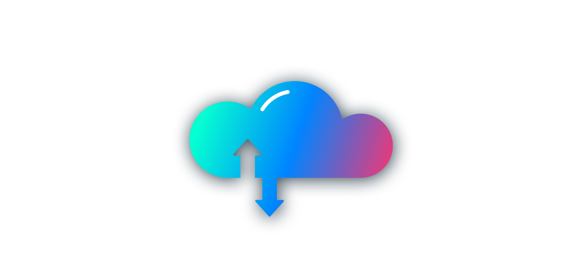 Schematische Darstellung Cloud Service Wolken