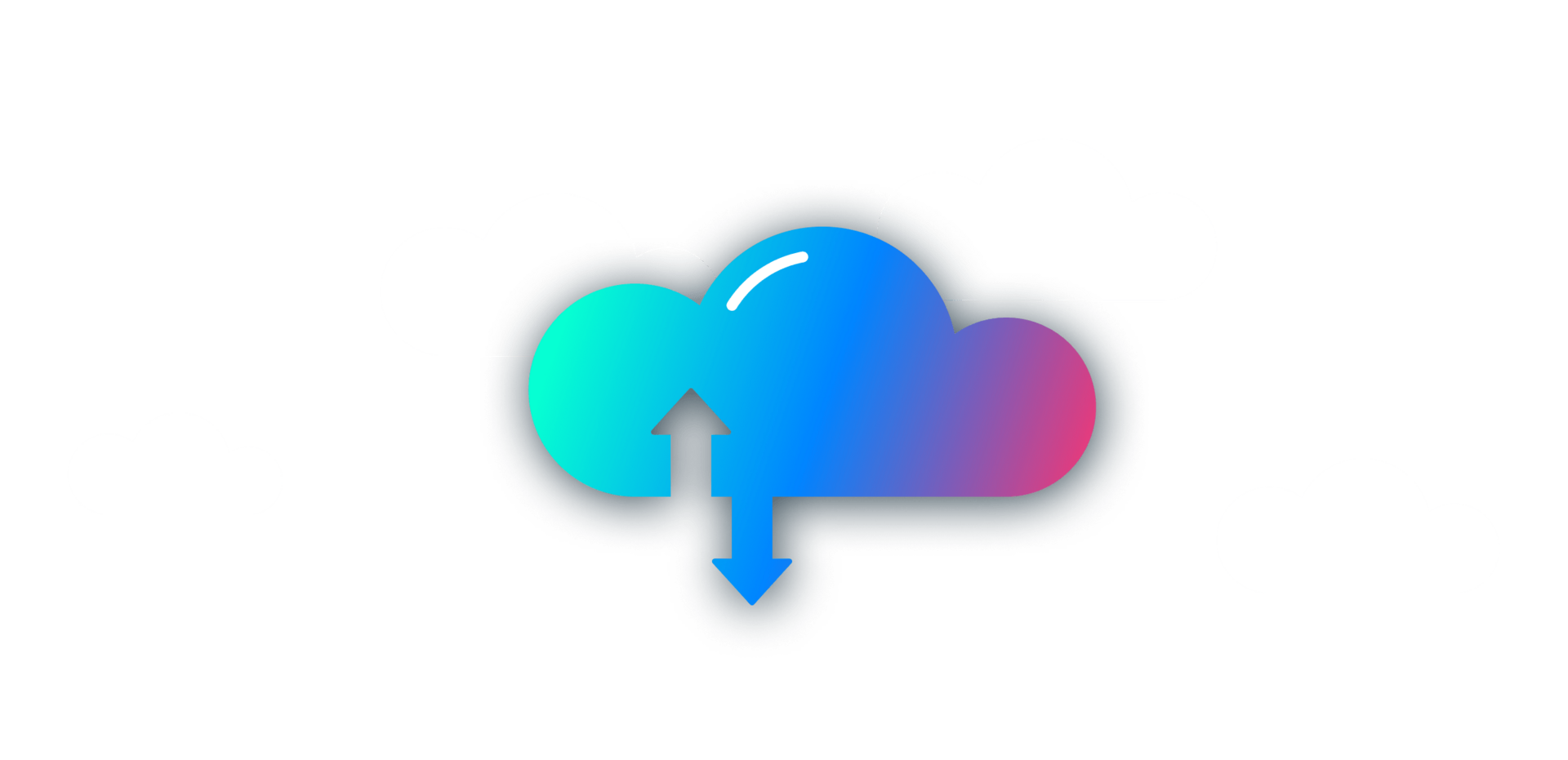 Cloud Service Wolken Schematische Darstellung Cloud Service Wolken